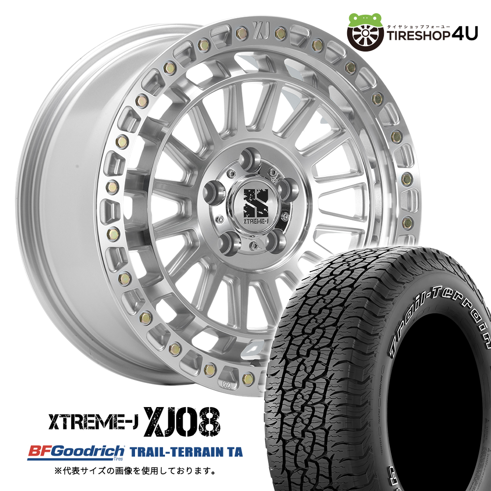 4本セット XTREME-J XJ08 17x7.5J 5/114.3+42 GMC BFGoodrich TRAIL-TERRAIN T/A 235/65R17 ホワイトレター ハリアー RAV4 エクストレイル