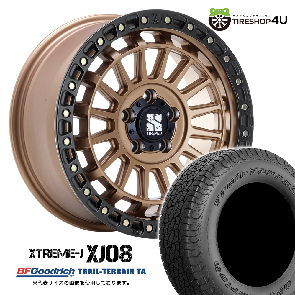 4本セット XTREME-J XJ08 18x8.0J 5/114.3+40 MBR BFGoodrich TRAIL