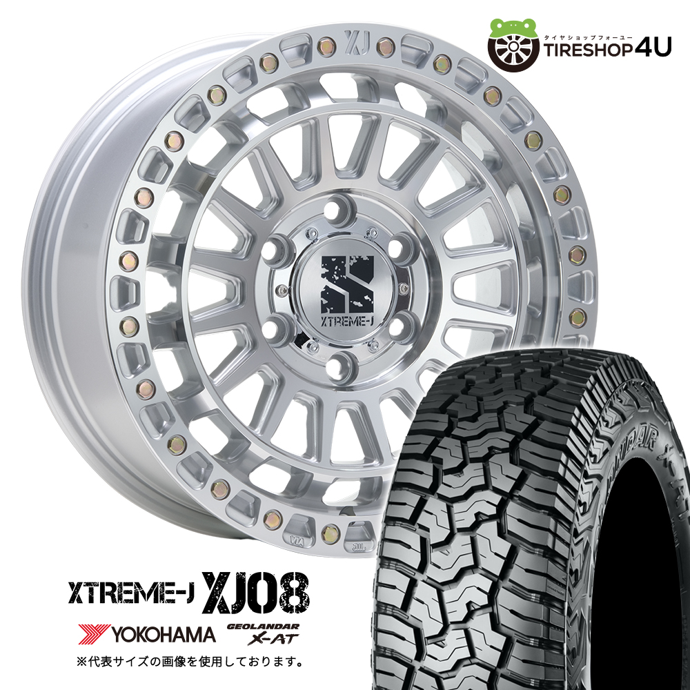 4本セット XTREME-J XJ08 18x8.0J 6/139.7+50 GMC YOKOHAMA GEOLANDAR X-AT G016 285/60R18 ブラックレター ランクル300系 250系 カスタム