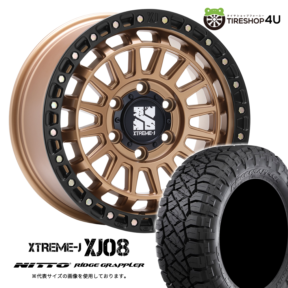 4本セット XTREME-J XJ08 17x8.0J 6/139.7+50 MBR NITTO RIDGE