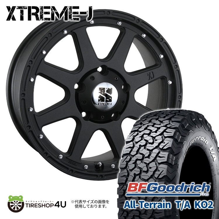 4本セット XTREME J エクストリームJ 18x8.0J 5/150 +50 FBK BFグッドリッチ オールテレーン T/A KO2 285/60R18 WL ランクル200 タンドラ : xtreme j 063 2 : TIRE SHOP 4U 4号店