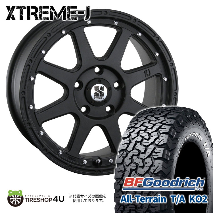 4本セット XTREME J エクストリームJ 16x7.0J 5/114.3 +35 FBK BFグッドリッチ オールテレーン T/A KO2 235/70R16 WL デリカD5 :XTREMEJ 1670 5H114 FBK KO2 2357016 2:TIRE SHOP 4U 4号店