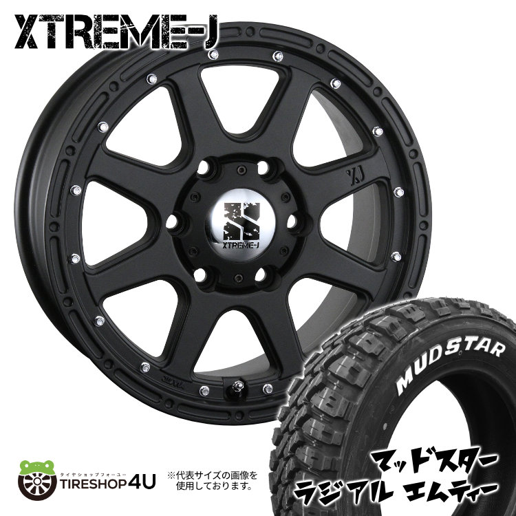 4本セット XTREME J エクストリームJ 16x7.0J 6/139.7 +30 FBK MUDSTAR マッドスター ラジアル M/T 215/70R16 WL ハイエース 200系 OF車 :XTREMEJ 1670 6H FBK radial MT 2157016 2:TIRE SHOP 4U 4号店