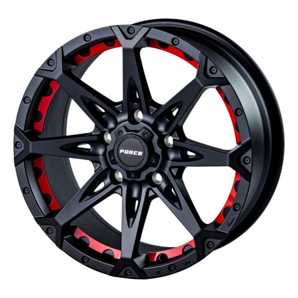 4本セット FORCE DENALI 17x7.5J 5/114.3 +38 SBC MUDSTAR RADIAL M/T