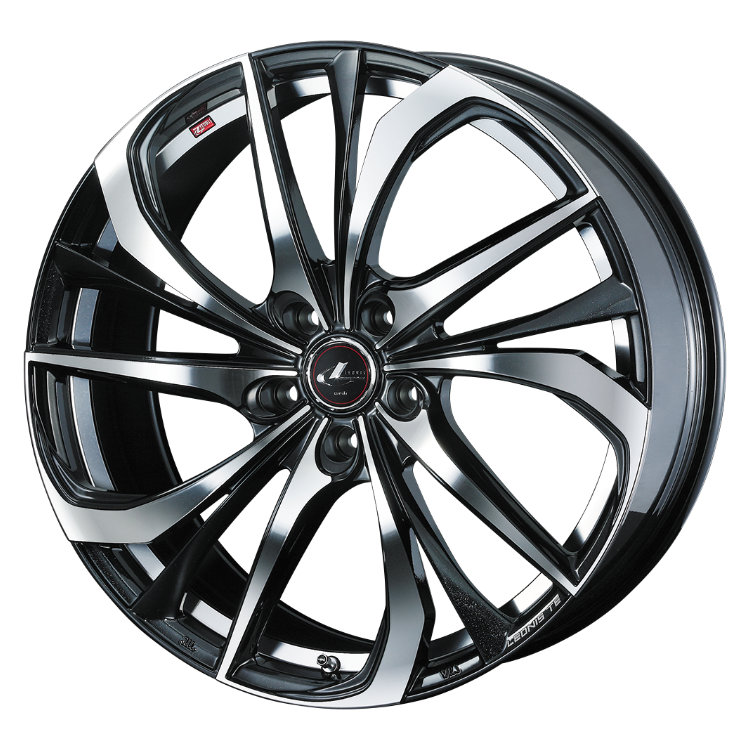 WEDS（ウェッズ） LEONIS TE 18x7.0J 5/114.3 +55 BK/SC(RED) ブラック