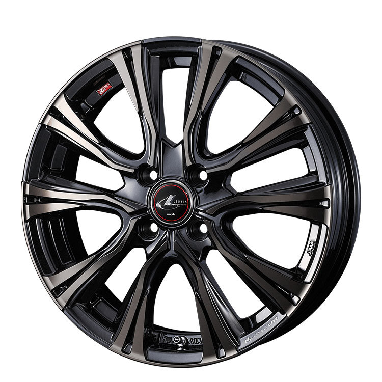 WEDS（ウェッズ） LEONIS VR 16x6.0J 4/100 +50 BMCMC ブラックメタル