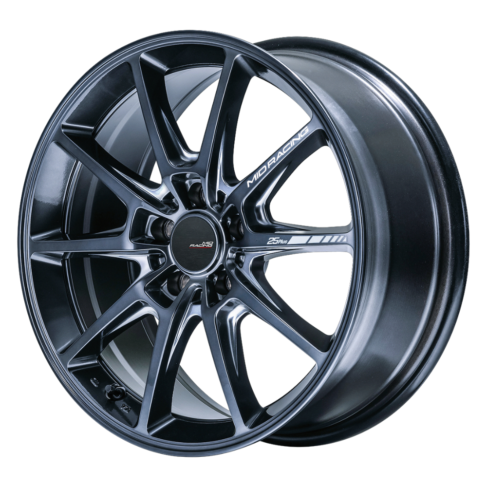 マルカサービス 4本購入で送料無料 MID Racing R25 Plus 17x7.0J 5