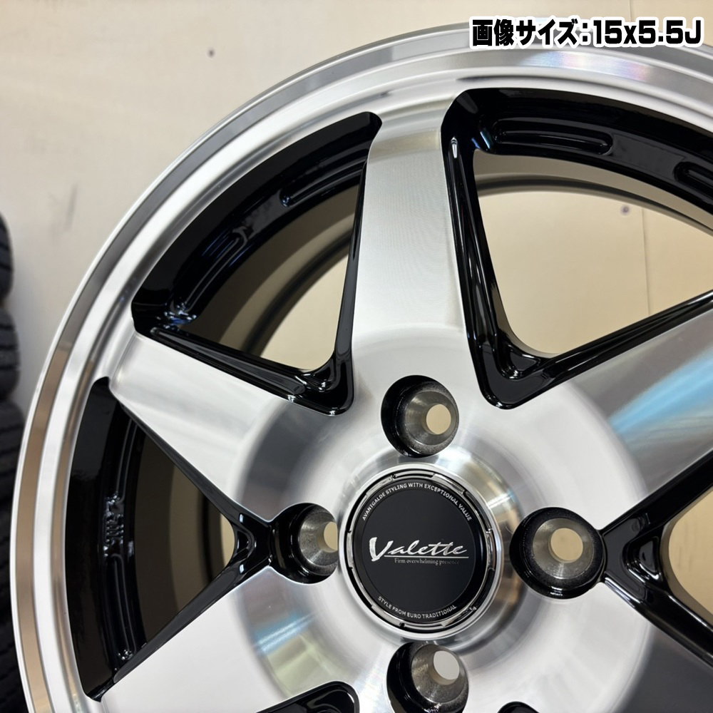 185/65R15 92H XL ダンロップ SYNCHRO WEATHER 夏冬兼用 オールシーズンタイヤ Valette ANKRAY MAZDA2 デミオ K10アクア E12ノート 15インチの画像