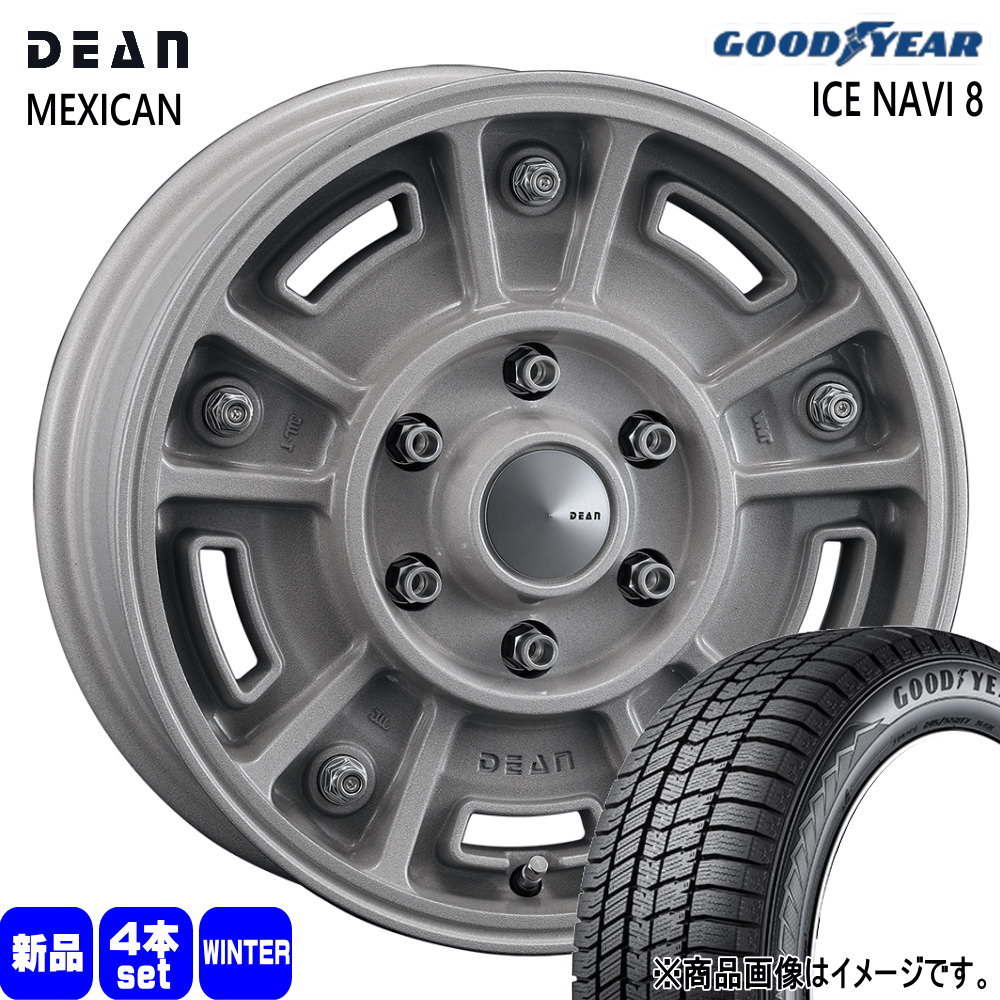 215/65R16 98Q グッドイヤー ICE NAVI 8 冬用 スタッドレスタイヤ DEAN BJ MEXICAN 200系 ハイエース 専用