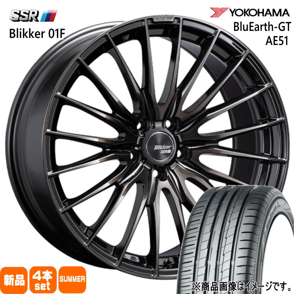 ヨコハマ BluEarth GT AE51 245/35R20 夏タイヤ SSR Blikker 01F F:8.5J R:9.5J 5穴 5/114.3 20インチ 20系 アルファード ヴェルファイア : blikker01f bkbr 20853895385114 ae51 2453520 : タイヤショップ78 2号店