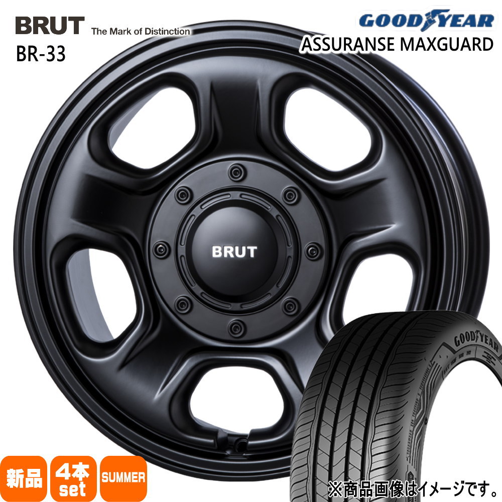 195/65R16 92H グッドイヤー ASSURANCE MAXGUARD 夏用 サマータイヤ BRUT BR-33 ライズ ロッキー ハイブリッド