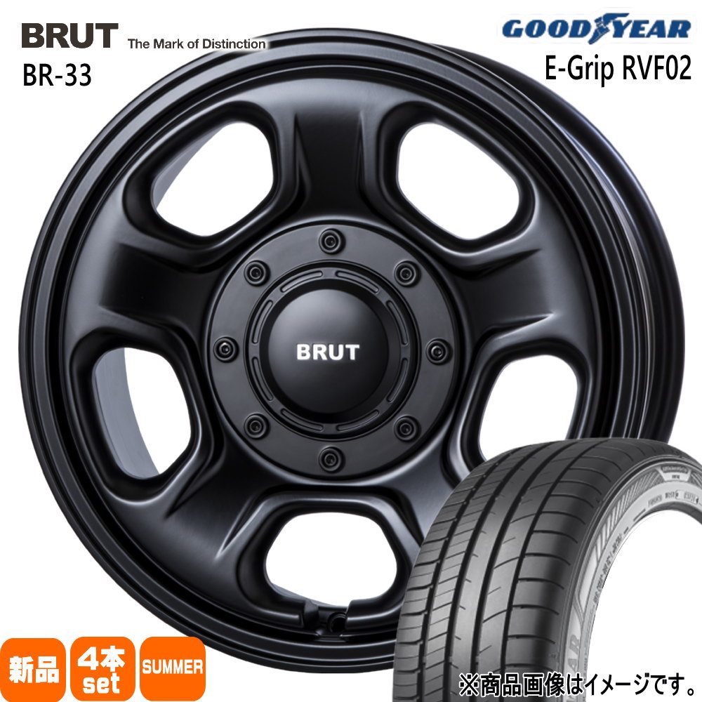グッドイヤー - 法人送りとどける 215/65R16 98H RVF02 夏用 炎節タイア BRUT BR-33 ライズ ロッキー 変わり種