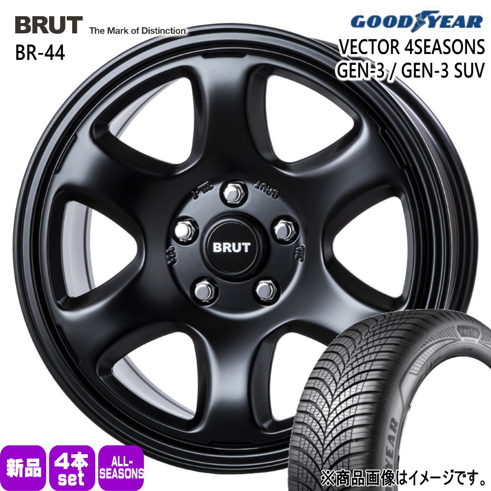 235/65R17 108W XL グッドイヤー VECTOR 4SEASONS GEN-3 SUV 夏冬兼用 オールシーズンタイヤ BRUT BR-44 RAV4 デリカD:5
