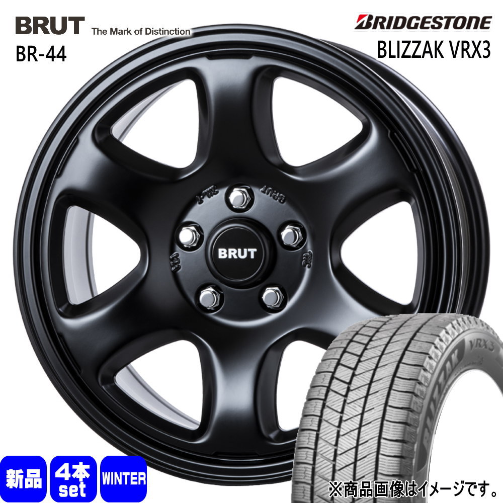 225/60R17 99Q ブリヂストン BLIZZAK VRX3 冬用 スタッドレスタイヤ BRUT BR-44 30系アルファード/T31エクストレイル