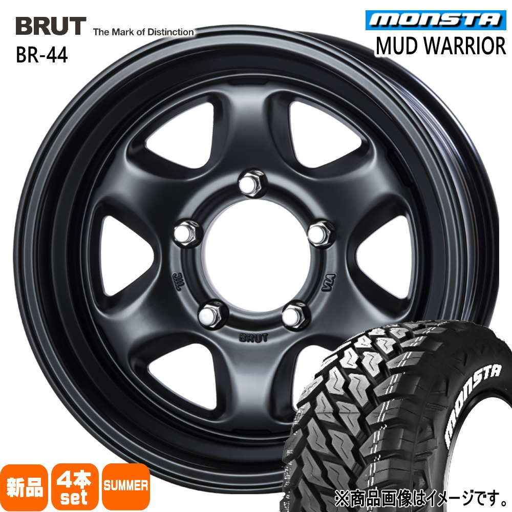 215/70R16 107/105Q LT モンスタ MUD WARRIOR 夏用 サマータイヤ BRUT BR-44 JB74 ジムニーシエラ JC74 ノマド