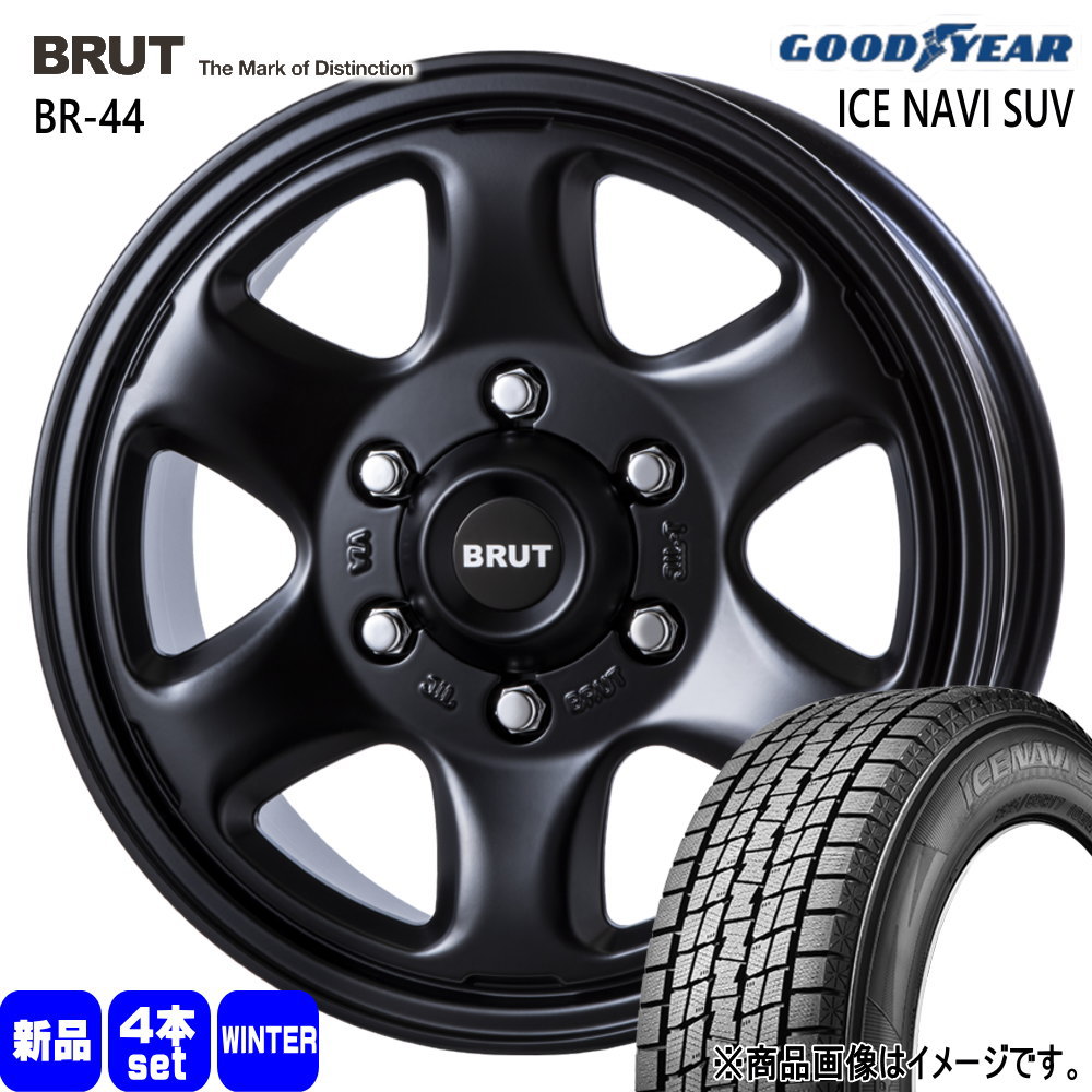215/70R16 100Q グッドイヤー ICE NAVI SUV 冬用 スタッドレスタイヤ BRUT BR-44 キャラバン 専用