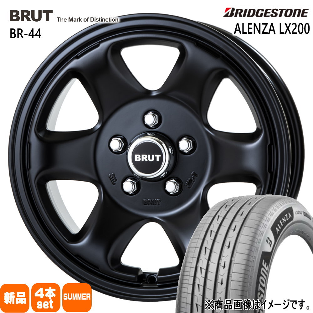 215/70R16 100H ブリヂストン ALENZA LX200 夏用 サマータイヤ BRUT BR-44 三菱 デリカD5