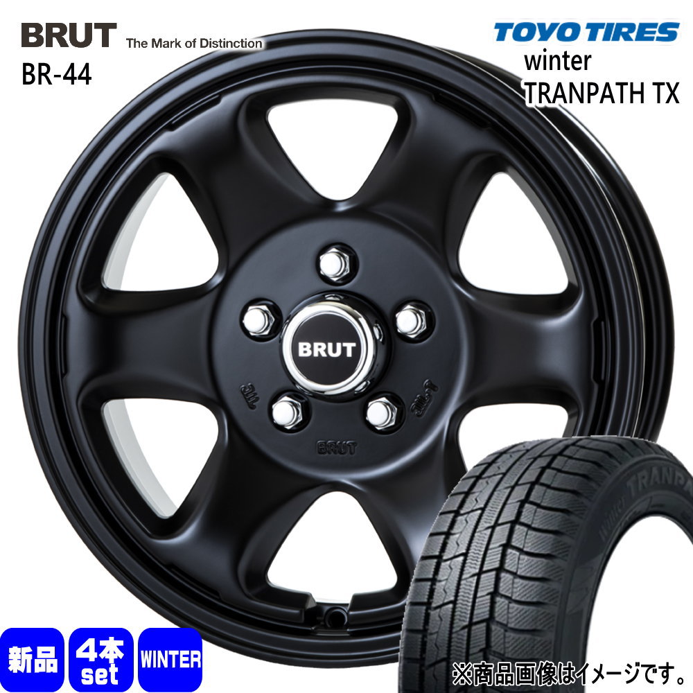 215/60R16 95Q トーヨータイヤ WinterTRANPATH TX 冬用 スタッドレスタイヤ BRUT BR-44 ホンダ WR-V ヴェゼル オデッセイ