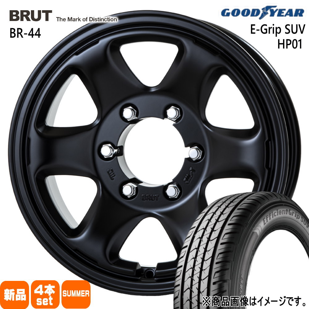 215/80R16 103S グッドイヤー EfficientGrip SUV HP01 夏用 サマータイヤ BRUT BR-44 ナロー 185系 サーフ 90系 プラド