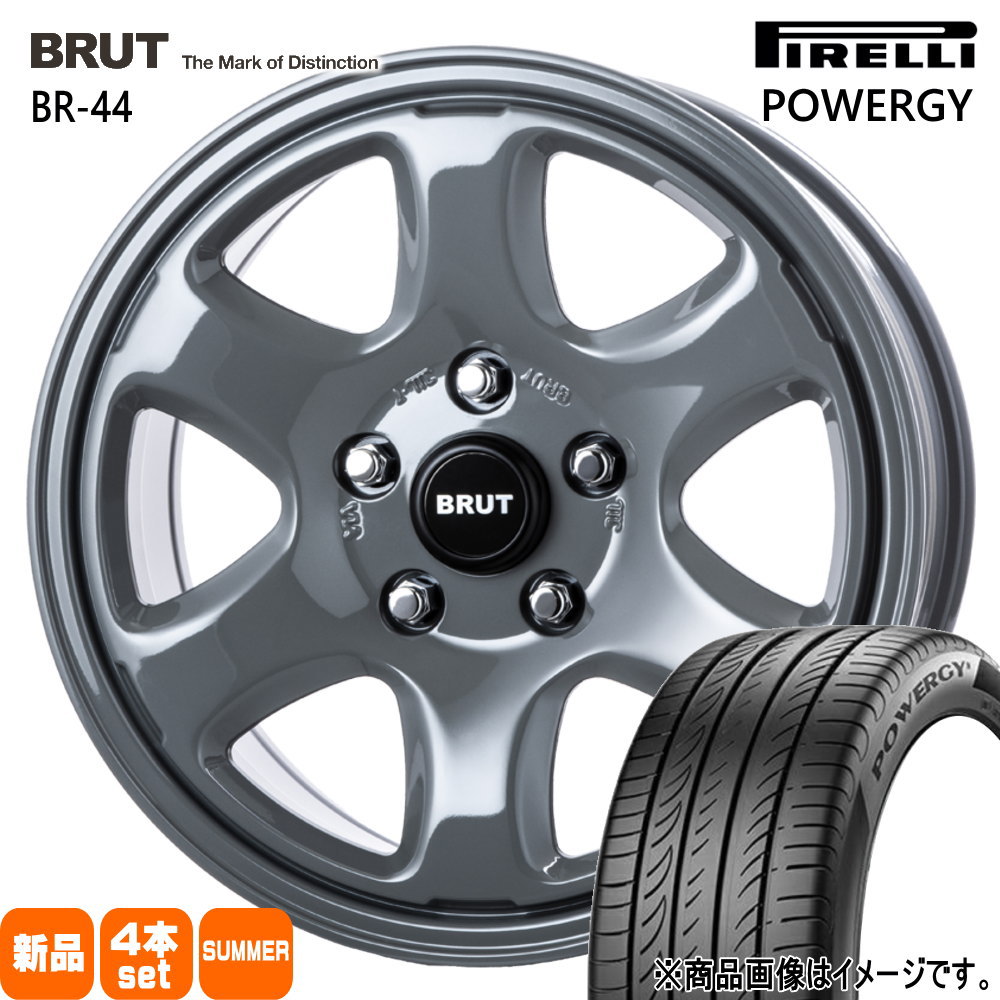 PIRELLI - 225/60R17 99H ピレリ POWERGY 夏用 朱夏タイア BRUT BR-44 30系アルファード/T31エクストレイル 車、バイク、自転車-自動車