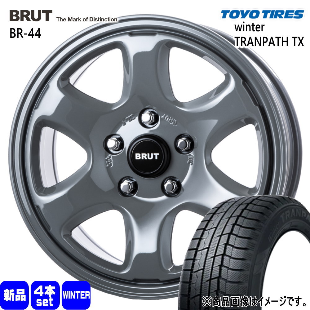 TOYO TIRES - 法人送りとどける 225/60R17 99Q トーヨータイヤ Winter TX 冬用 スタッドレスタイヤ BRUT BR-44 30系アルファード/T31エクストレイル