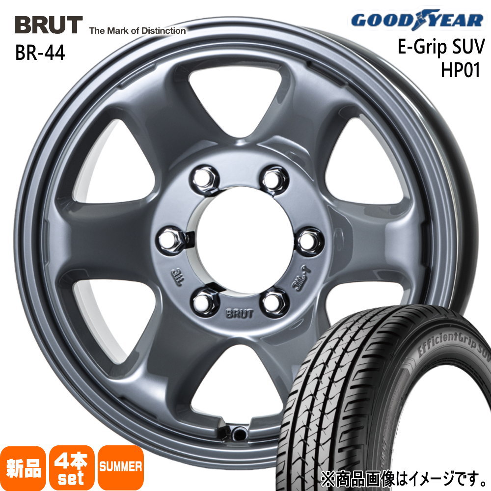 215/80R16 103S グッドイヤー EfficientGrip SUV HP01 夏用 サマータイヤ BRUT BR-44 ナローボディ 70 60系 ランクル /70プラド