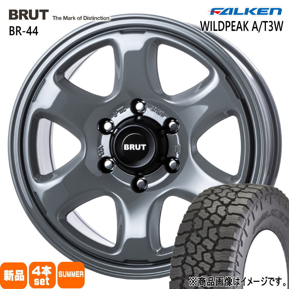 265/70R17 121/118R LT ファルケン WILDPEAK A/T3W 夏用 サマータイヤ BRUT BR-44 トヨタ FJクルーザー ハイラックス プラド