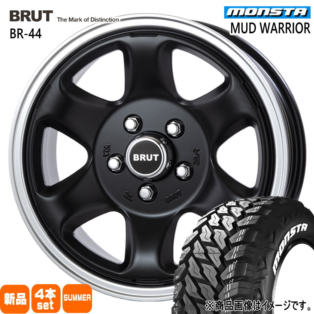 215/70R16 107/105Q LT モンスタ MUD WARRIOR 夏用 サマータイヤ BRUT BR-44 三菱 デリカD5