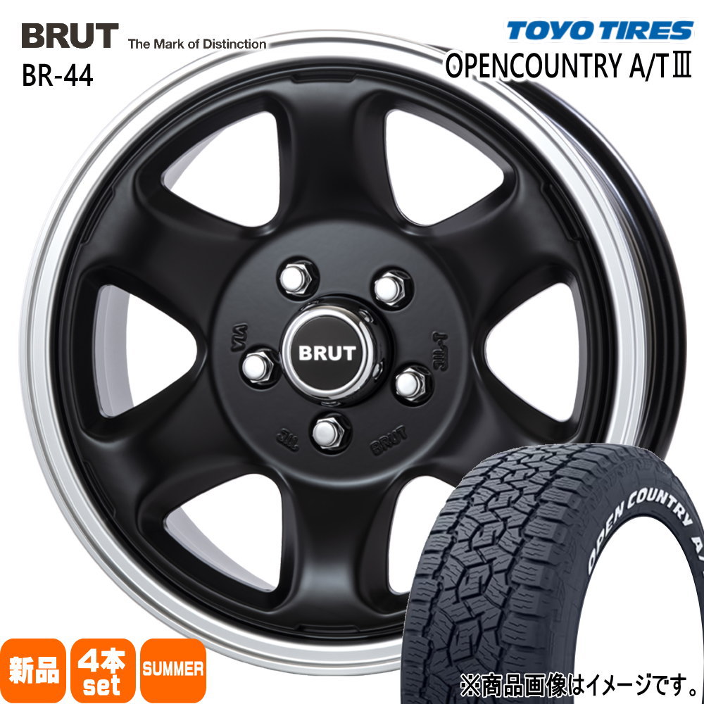 TOYO TIRES - 215/70R16 100T トーヨータイヤ OPENCOUNTRY A/T3 夏用 朱夏タイア BRUT BR-44 三菱 デリカD5 夏タイヤ、ホイールセット-自動車