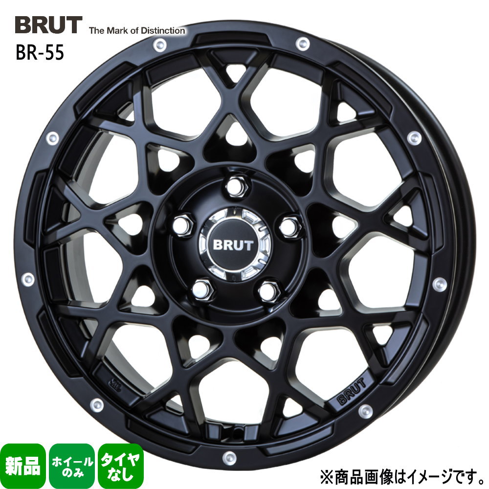 KOSEI - 16 × 6.5 +35 5/114.3 4本仕掛ける トヨタ RAV4 三菱 デリカD5 TRISTAR BRUT BR-55 新品 16in 車輪のみ 車、バイク、自転車-タイヤ、ホイール-自動車