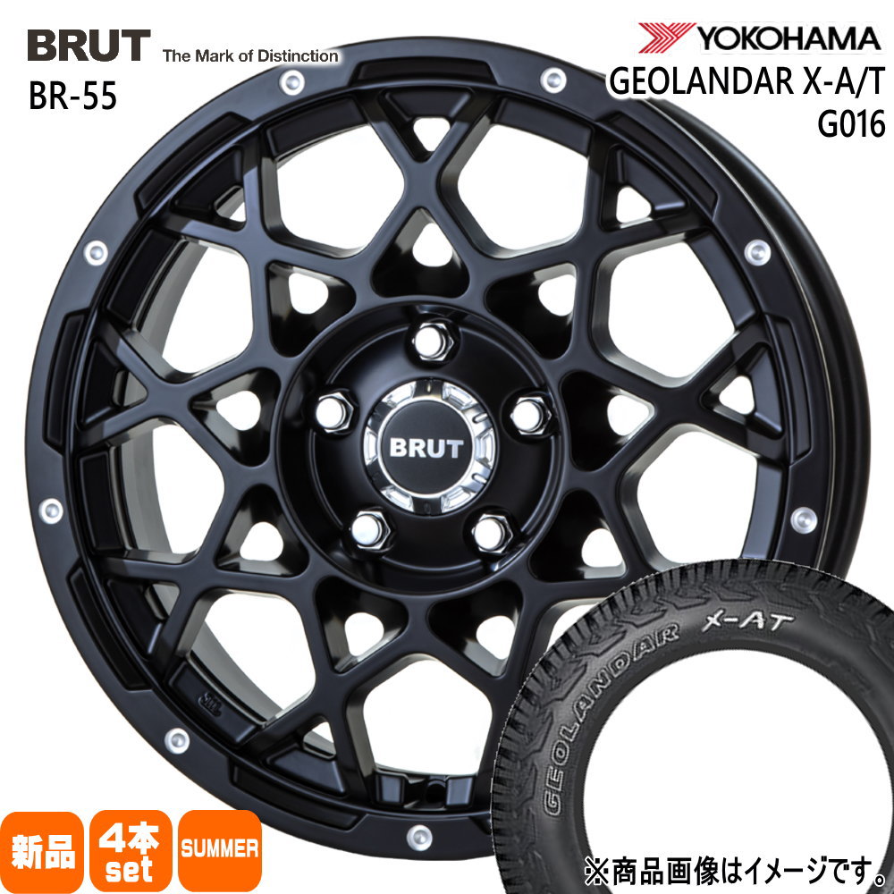 ヨコハマタイヤ - 法人送りとどける 235/70R16 104/101Q LT ヨコハマ GEOLANDAR G016 夏用 炎節タイア BRUT BR-55 デリカD:5 RAV4