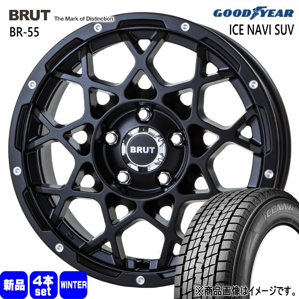 225/70R16 103Q グッドイヤー ICE NAVI SUV 冬用 スタッドレスタイヤ BRUT BR-55 デリカD:5 エクストレイル T31
