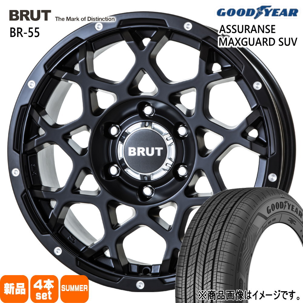 265/60R18 110V グッドイヤー ASSURANCE MAXGUARD SUV 夏用 サマータイヤ BRUT BR-55 ハイラックス プラド GSRトライトン