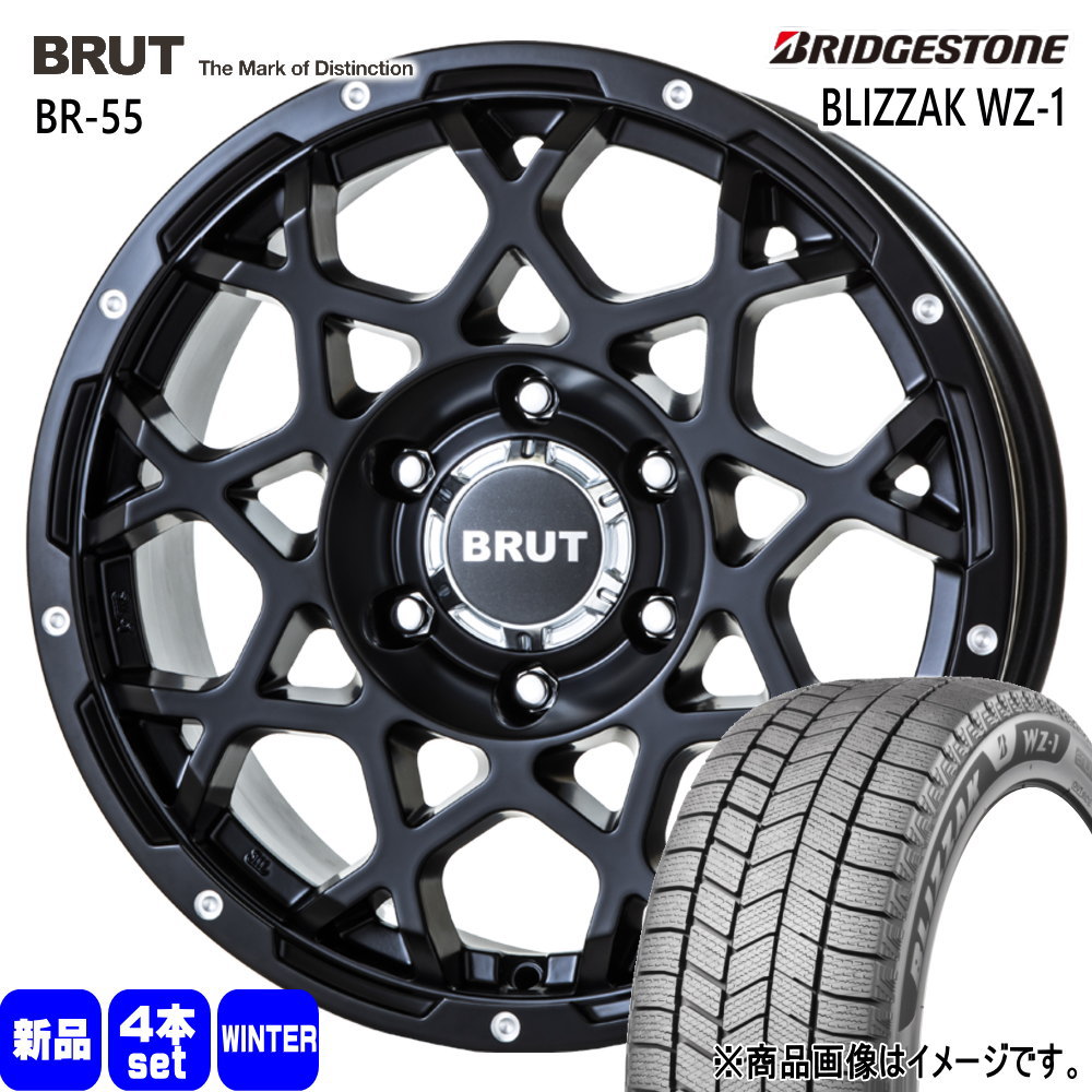265/60R18 110Q ブリヂストン BLIZZAK WZ-1 冬用 スタッドレスタイヤ BRUT BR-55 ハイラックス プラド GSRトライトン