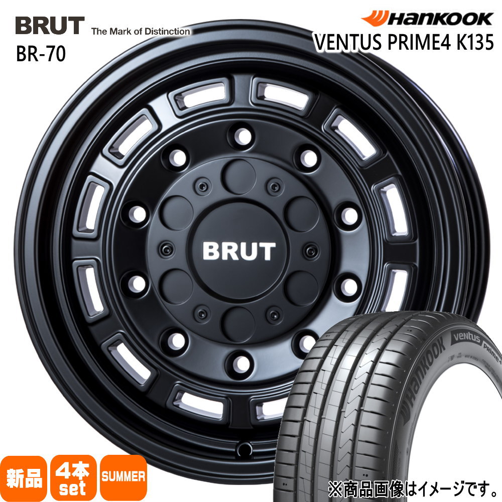 225/60R17 99V ハンコック Ventus Prime4 K135A 夏用 サマータイヤ BRUT BR-70 30系アルファード/T31エクストレイル