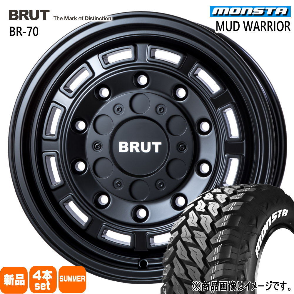 215/70R16 107/105Q LT モンスタ MUD WARRIOR 夏用 サマータイヤ BRUT BR-70 ライズ ロッキー ハイブリッド