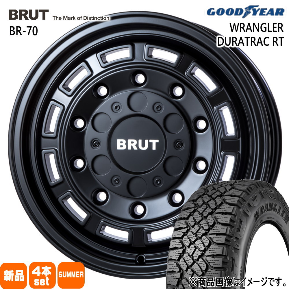 285/70R17 122/119S LT グッドイヤー WRANGLER DURATRAC RT 夏用 サマータイヤ BRUT BR-70 トヨタ ランクル 250 300