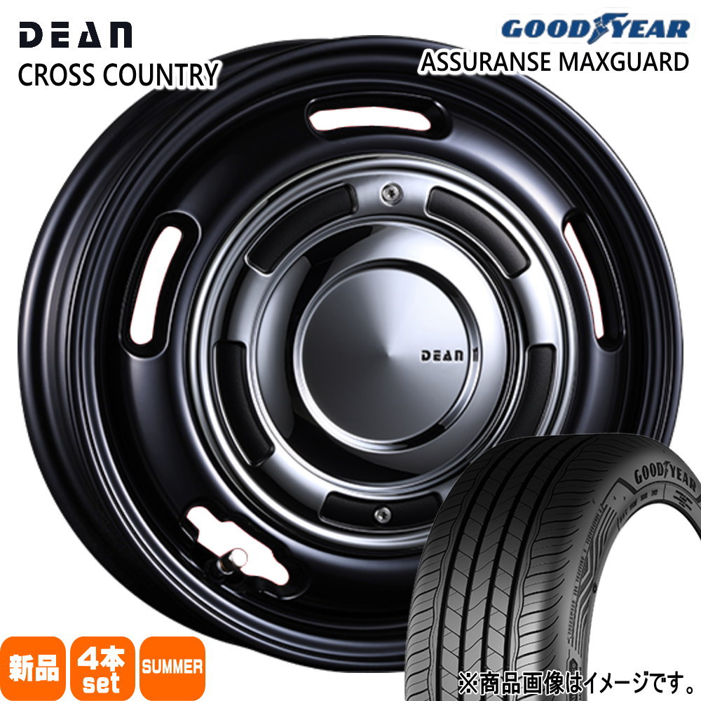 185/60R16 86H グッドイヤー ASSURANCE MAXGUARD 夏用 サマータイヤ DEAN CROSS COUNTRY フィットクロスター MAZDA2 K10系アクア