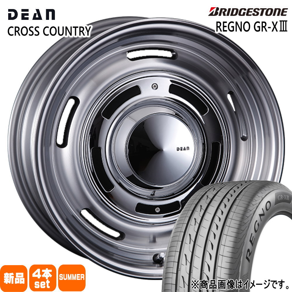 BRIDGESTONE - 法人送りとどける 225/55R18 102V XL ブリヂストン REGNO GRX3 夏用 炎節タイア DEAN CROSS COUNTRY デリカD:5 アウトランダー