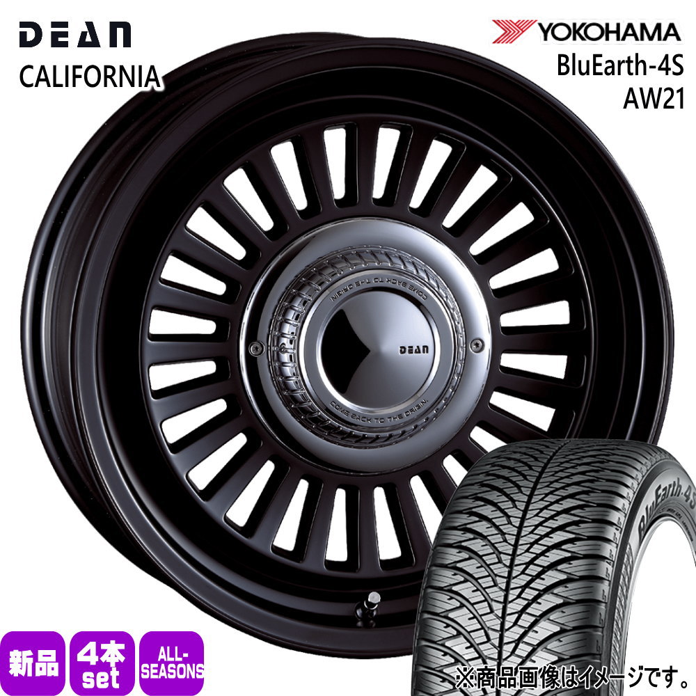 215/70R16 100H ヨコハマ BluEarth-4S AW21 夏冬兼用 オールシーズンタイヤ DEAN CALIFORNIA JB64 JB23 ジムニー 専用