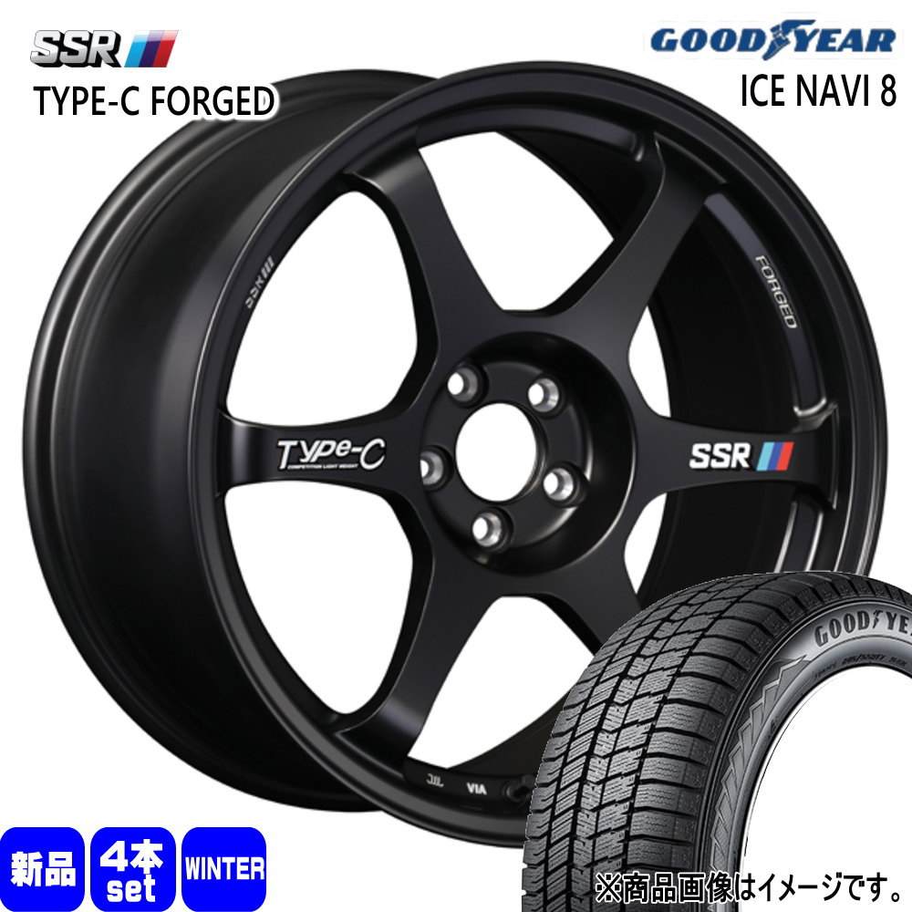 225/50R18 95Q グッドイヤー ICE NAVI 8 冬用 スタッドレスタイヤ Type-C FPRGED エスティマ カローラクロス