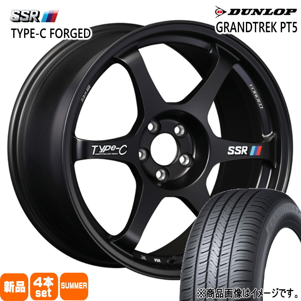 【未走行に近い】DUNLOP GRANDTREK PT5 225/60R18 18インチ 夏タイヤ 1本 24年製 RAV4 クラウンクロスオーバー レクサスNX等　(KTI358)クレジットカード QRコード決済可能 DUNLOP（ダンロップ） 225/60R18 100H GRANDTREK PT5 夏用 サマー