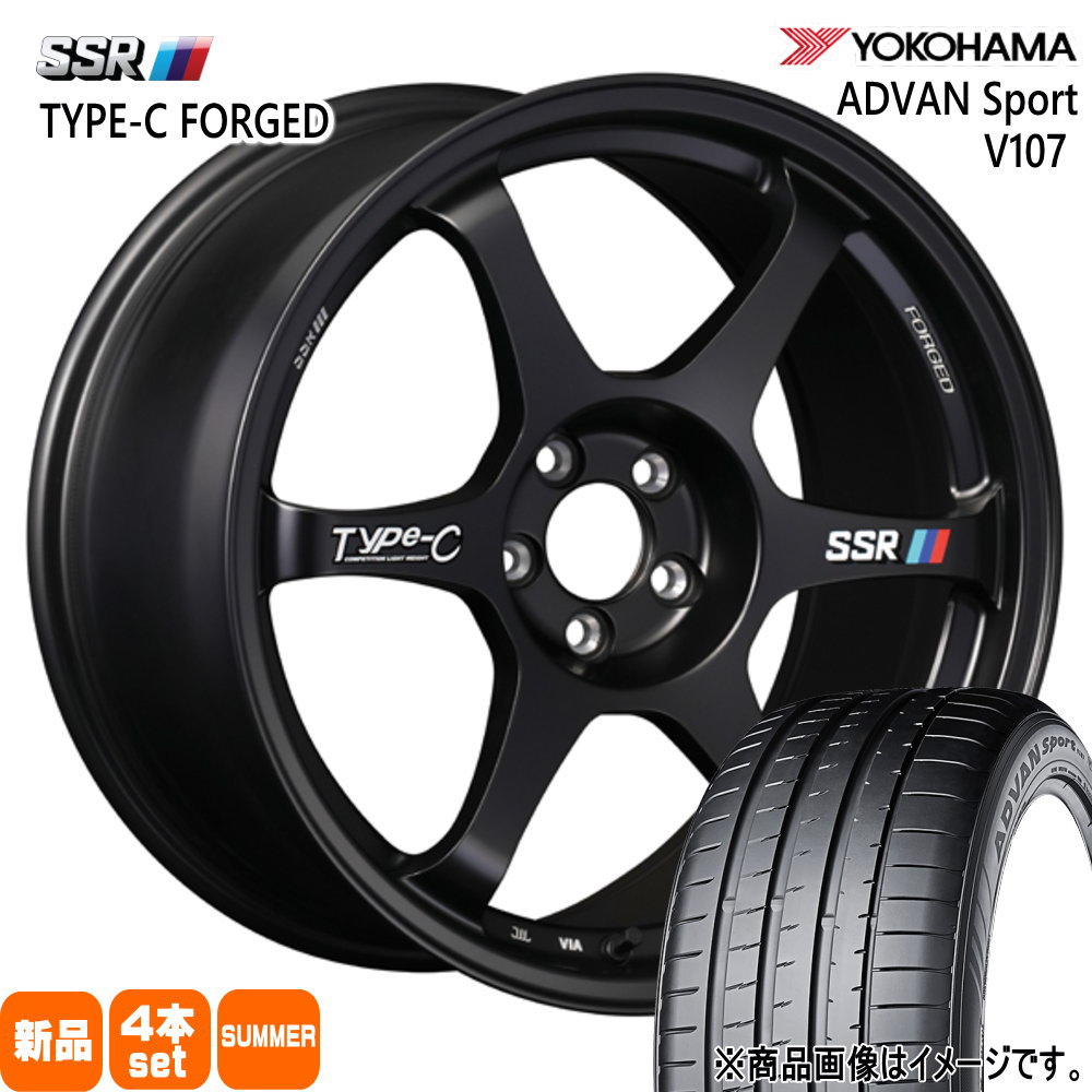 245/45R18 103Y XL ヨコハマ ADVAN Sport V107 夏用 サマータイヤ Type-C FPRGED V36 V37 スカイライン