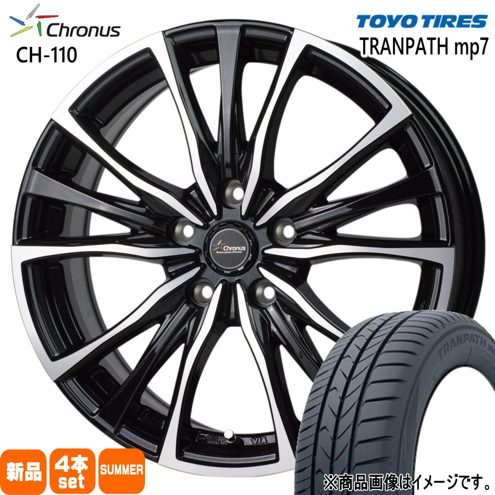 225/45R18  トーヨータイヤ TRANPATH mp7 夏用 サマータイヤ Chronus CH-110 オデッセイ ティアナ L33 J31 etc  18インチ