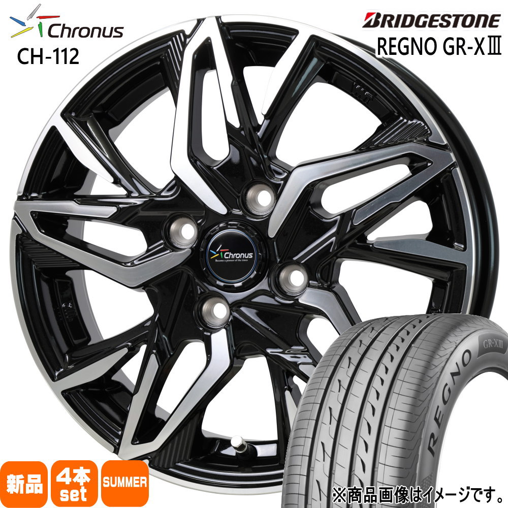 175/55R15 77V ブリヂストン REGNO GR-X3 夏用 サマータイヤ Chronus CH-112 トヨタ タンク ルーミー 15インチ