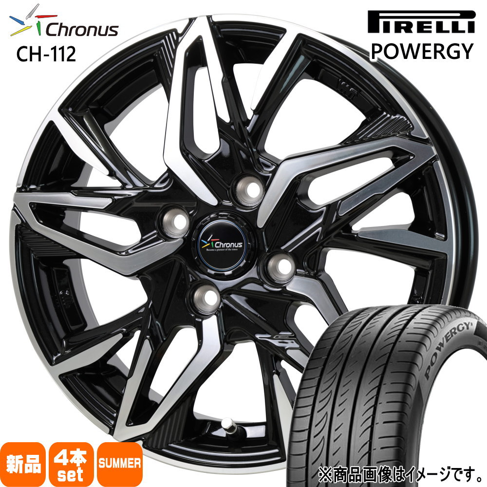 185/60R15 84H ピレリ POWERGY 夏用 サマータイヤ Chronus CH-112 トヨタ ヤリス P10アクア フィールダー 15インチ