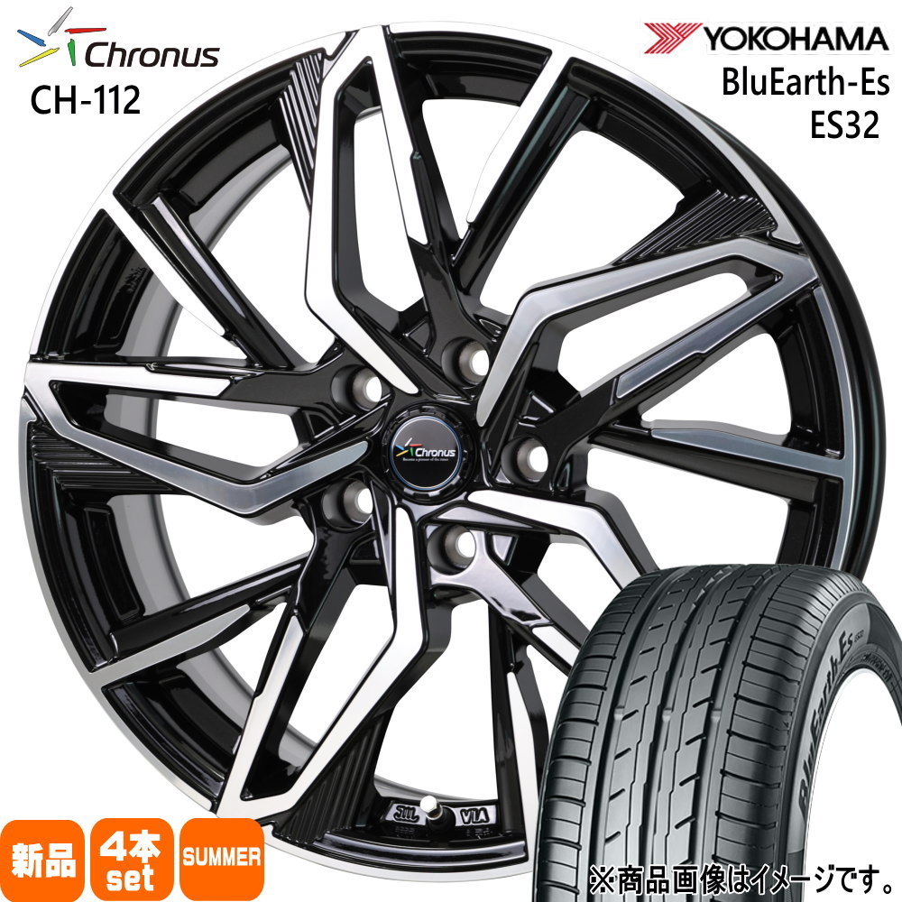 235/40R18 95W XL ヨコハマ BluEarth-Es ES32 夏用 サマータイヤ Chronus CH-112 ZE4 インサイト シビック  18インチ