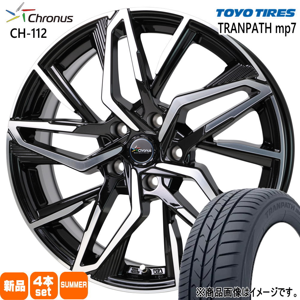 225/45R18  トーヨータイヤ TRANPATH mp7 夏用 サマータイヤ Chronus CH-112 カムリ クラウン ティアナ J32  18インチ