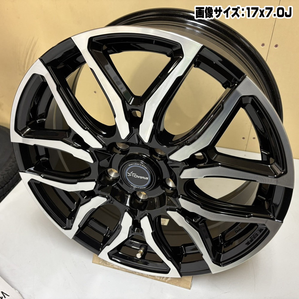 225/45R18 95W XL ダンロップ ENASAVE RV505 夏用 サマータイヤ Chronus CH-114 カムリ クラウン ティアナ J32の画像