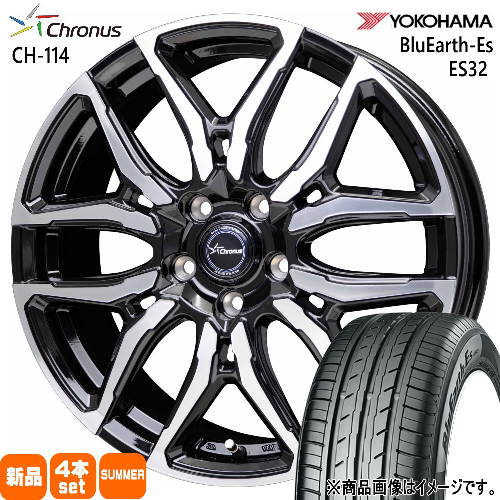 205/65R15 94H ヨコハマ BluEarth-Es ES32 夏用 サマータイヤ Chronus CH-114 イプサム ステージア C34 etc